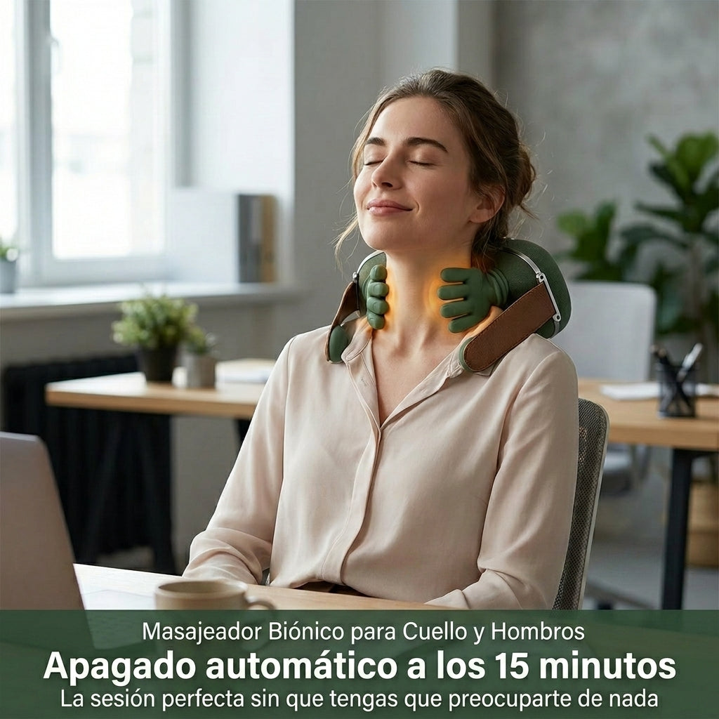 Masajeador Shiatsu con Calor™ Amasamiento profundo para cuello, hombros y espalda