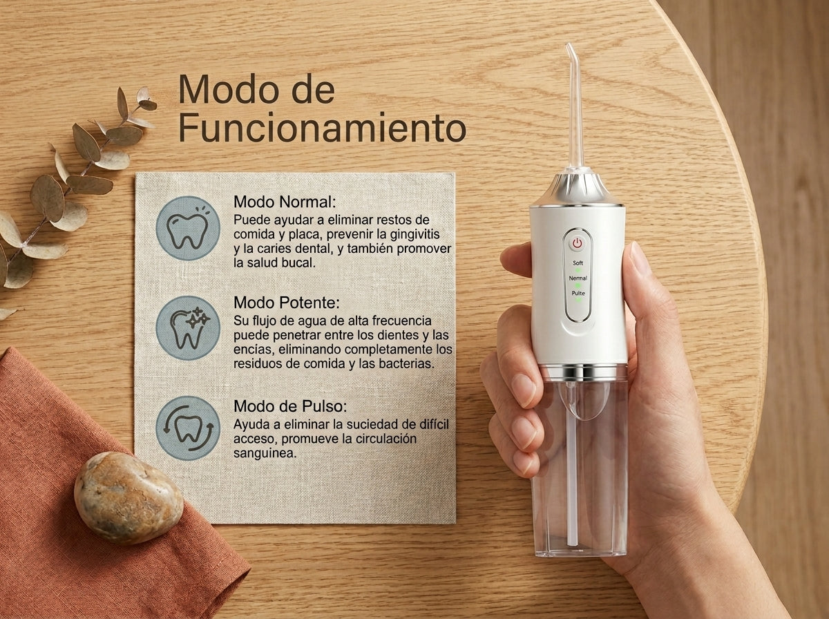 Waterpulse ™ El irrigador que llega donde el cepillo no lo hace