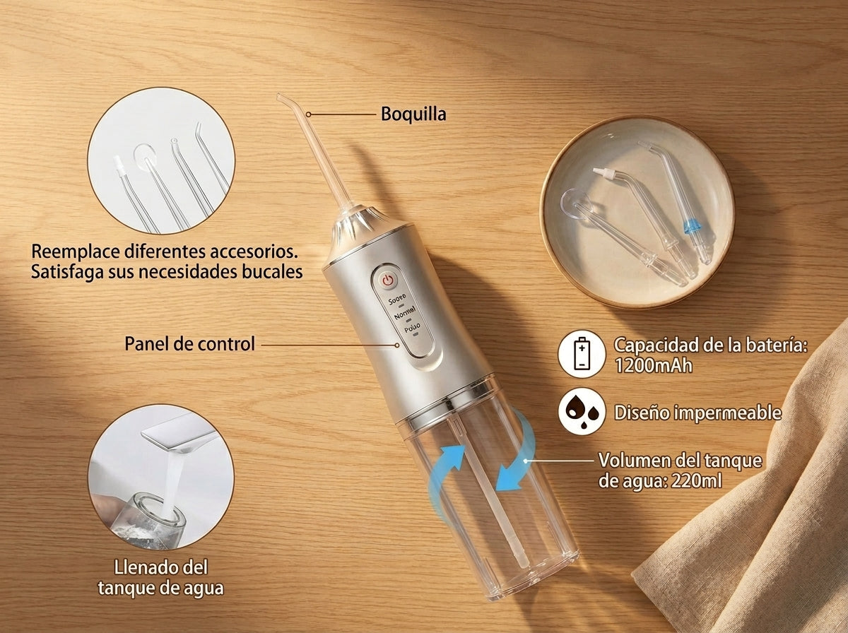 Waterpulse ™ El irrigador que llega donde el cepillo no lo hace